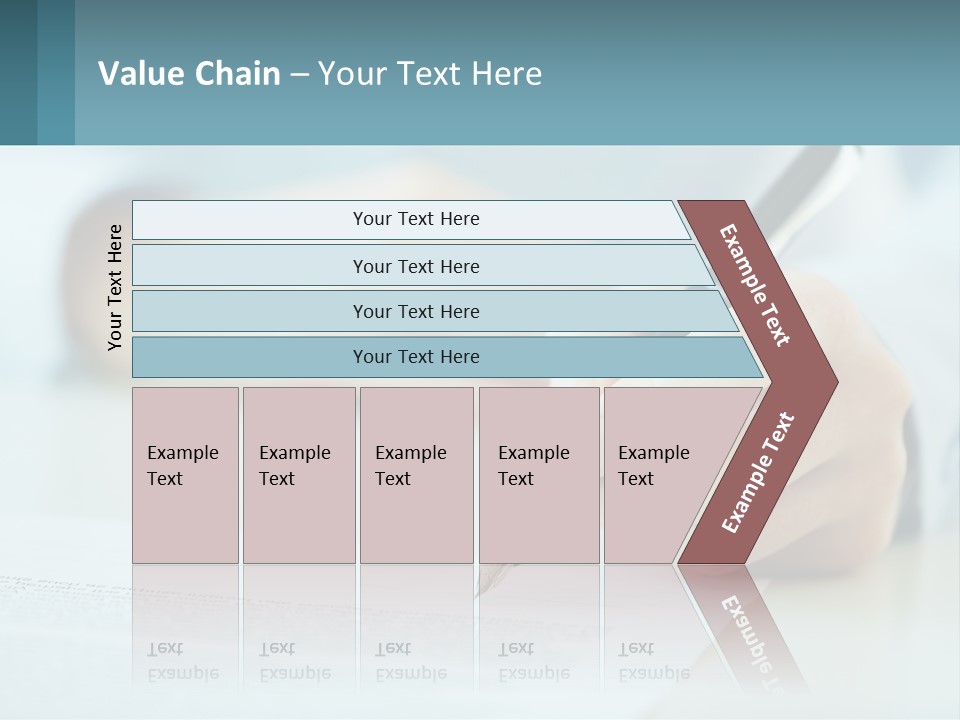 A Person Writing On A Piece Of Paper With A Pen PowerPoint Template