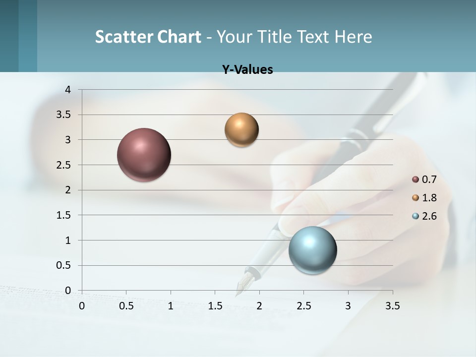 A Person Writing On A Piece Of Paper With A Pen PowerPoint Template