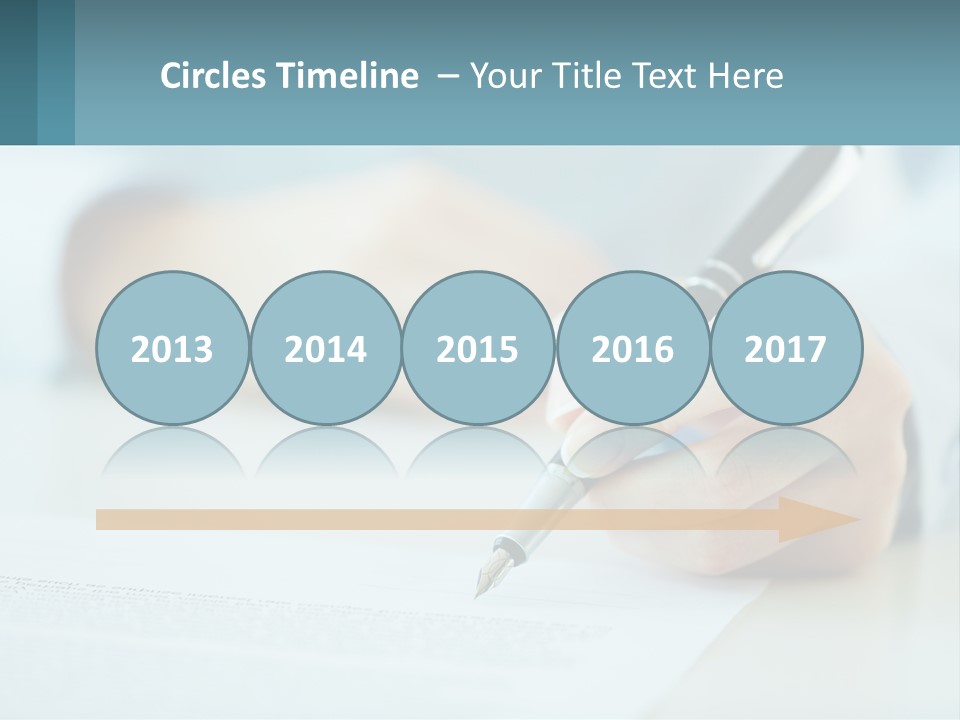 A Person Writing On A Piece Of Paper With A Pen PowerPoint Template