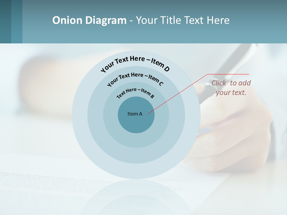 A Person Writing On A Piece Of Paper With A Pen PowerPoint Template