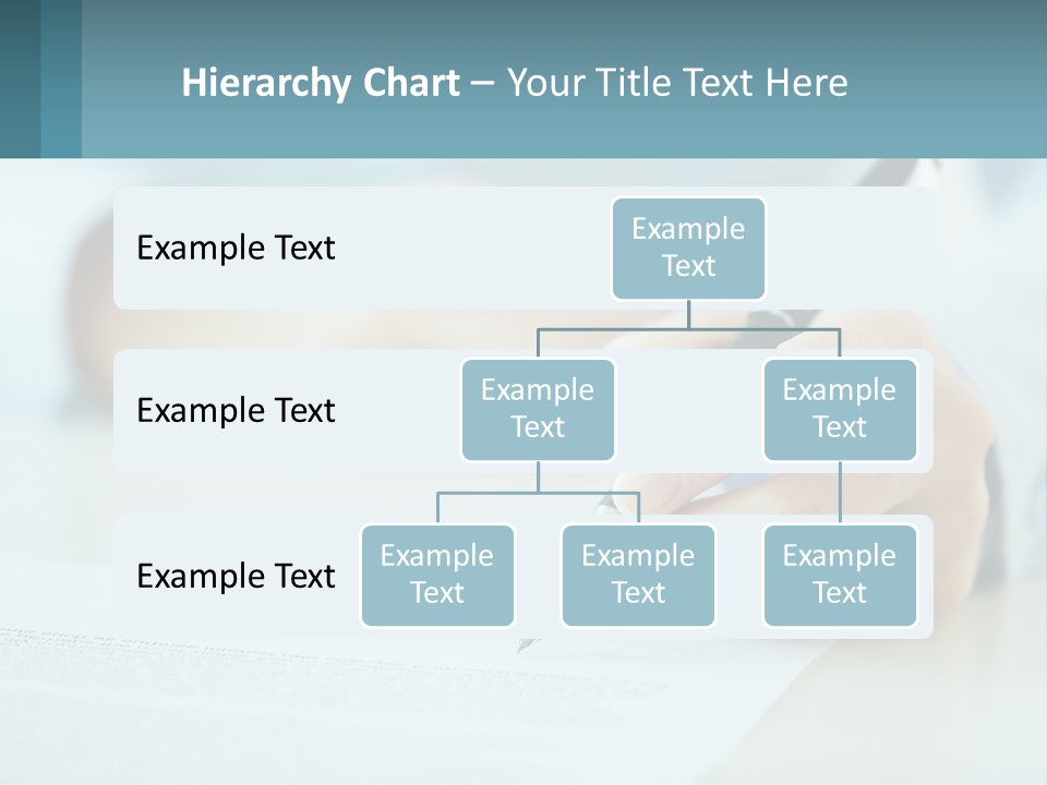 A Person Writing On A Piece Of Paper With A Pen PowerPoint Template