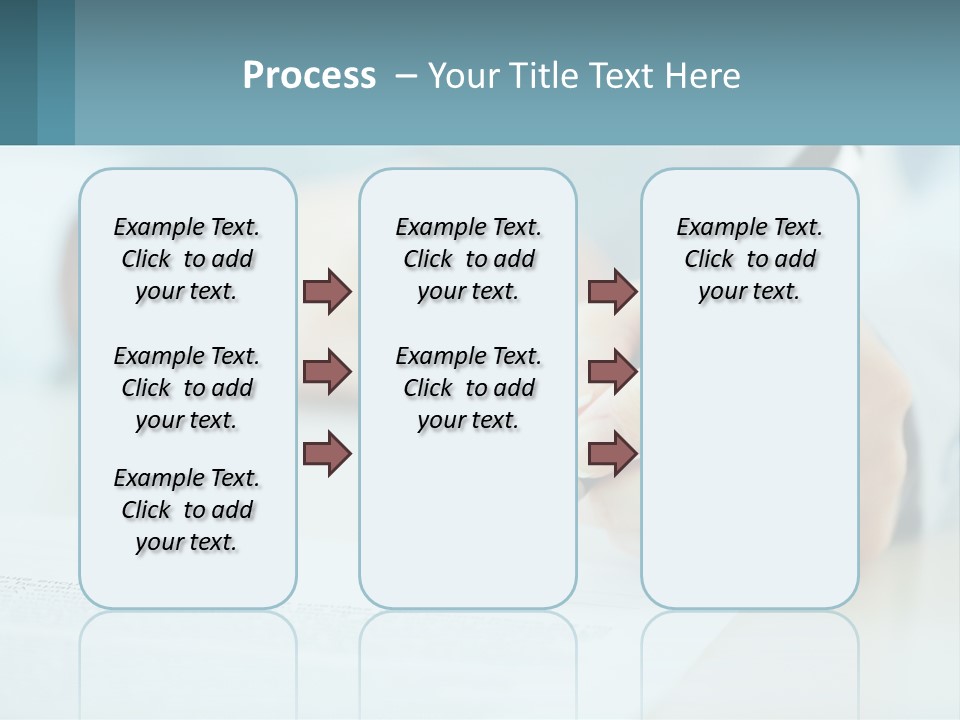 A Person Writing On A Piece Of Paper With A Pen PowerPoint Template