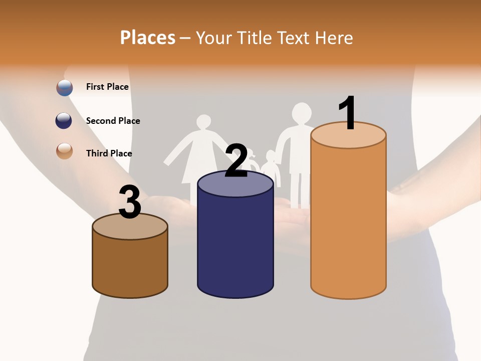 A Person Holding A Paper Family In Their Hands PowerPoint Template