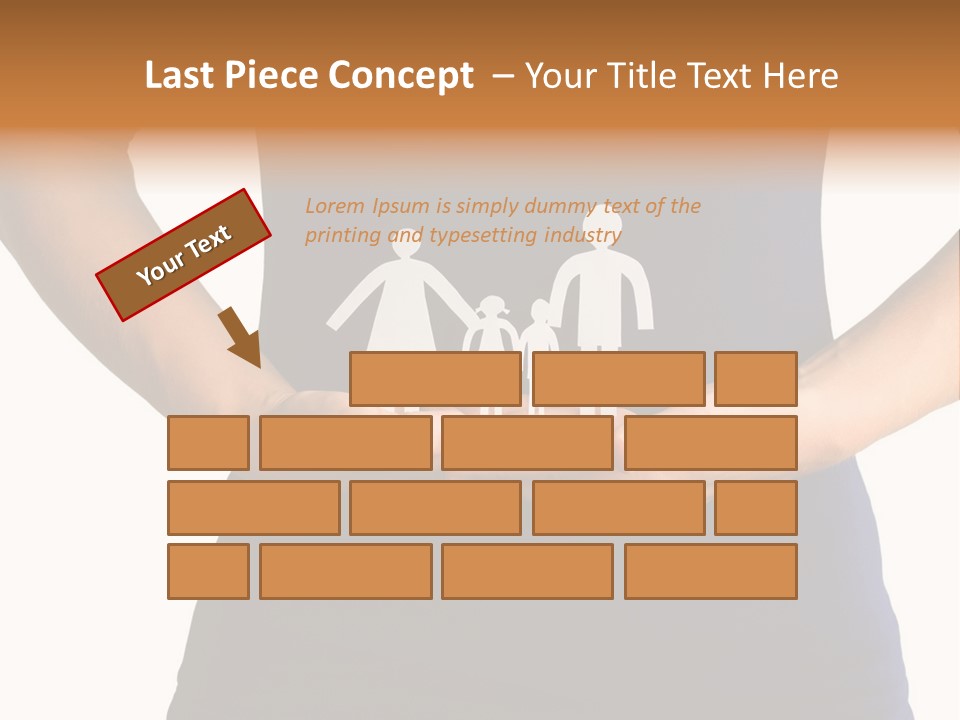 A Person Holding A Paper Family In Their Hands PowerPoint Template