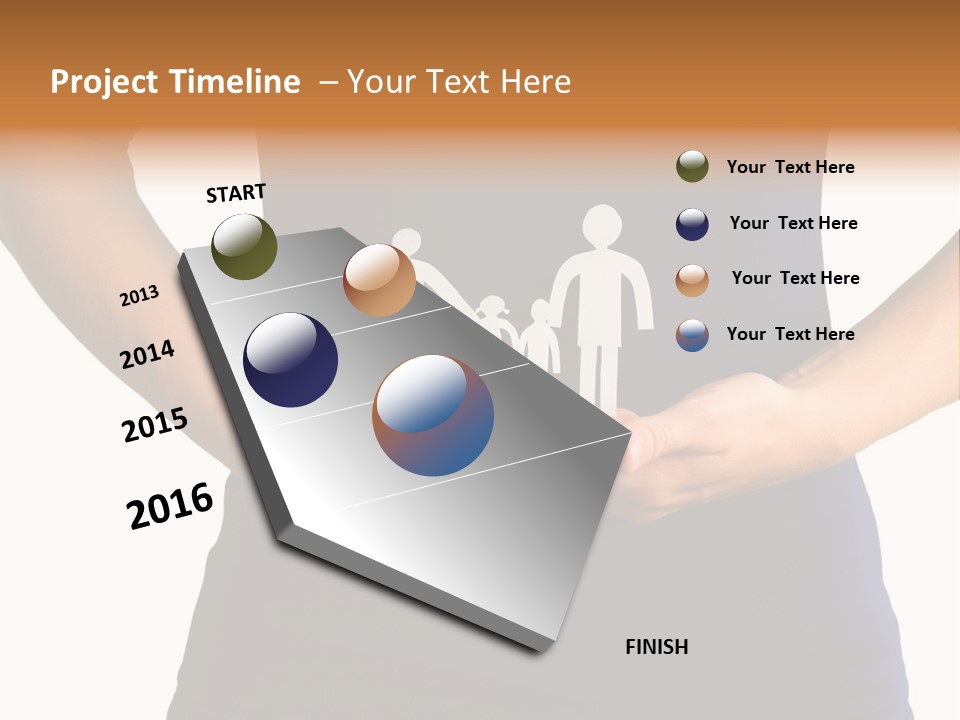 A Person Holding A Paper Family In Their Hands PowerPoint Template