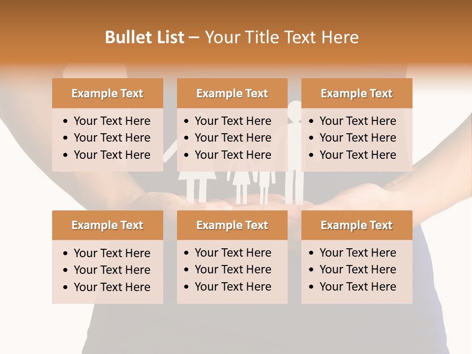 A Person Holding A Paper Family In Their Hands PowerPoint Template