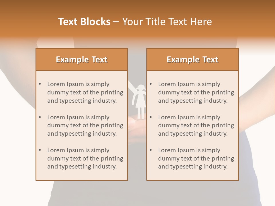 A Person Holding A Paper Family In Their Hands PowerPoint Template