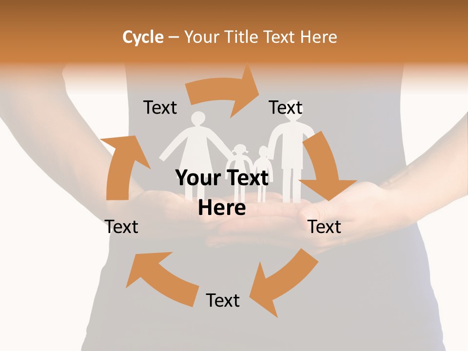 A Person Holding A Paper Family In Their Hands PowerPoint Template