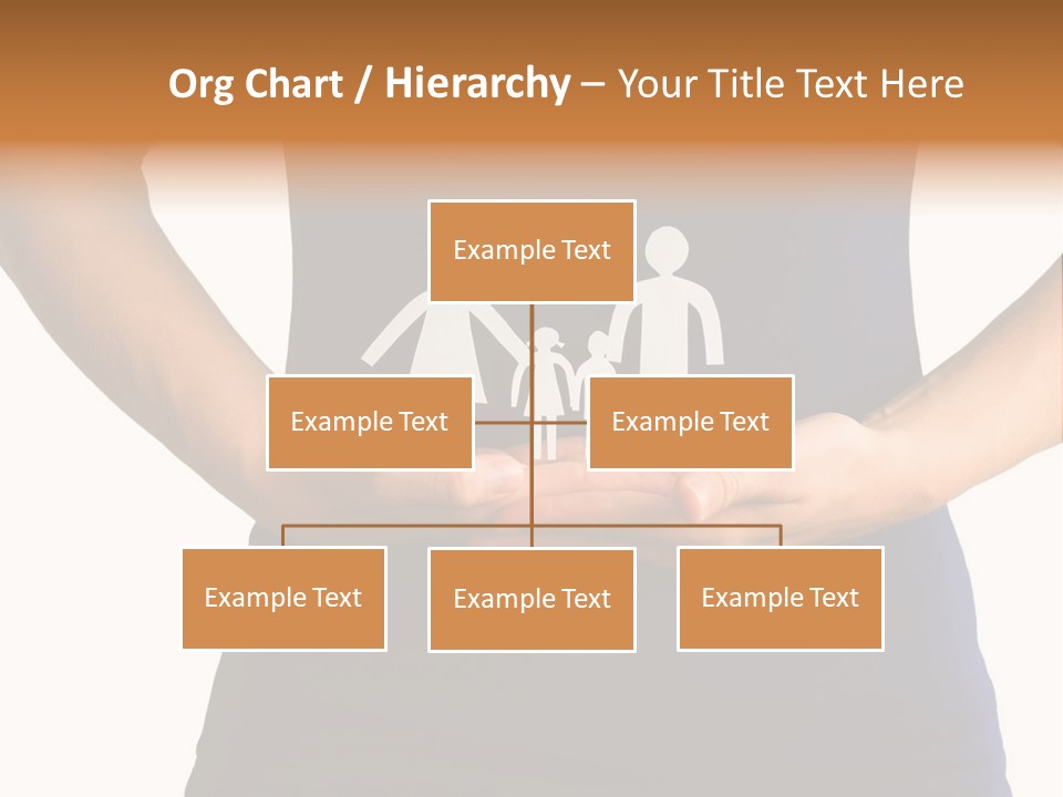 A Person Holding A Paper Family In Their Hands PowerPoint Template
