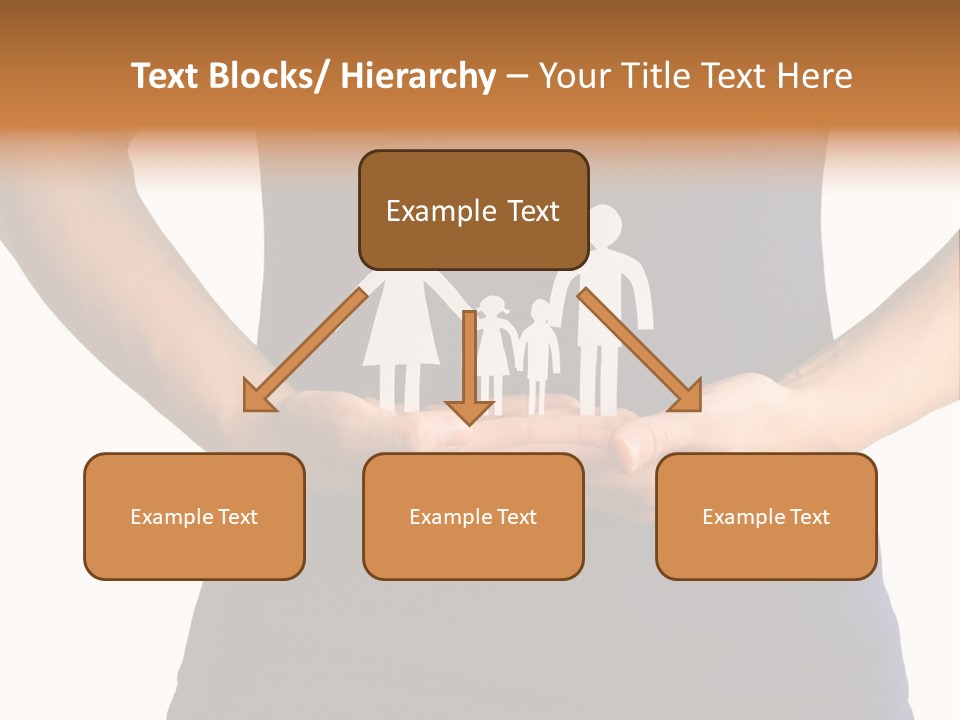 A Person Holding A Paper Family In Their Hands PowerPoint Template