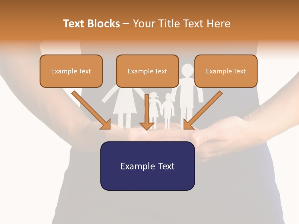 A Person Holding A Paper Family In Their Hands PowerPoint Template