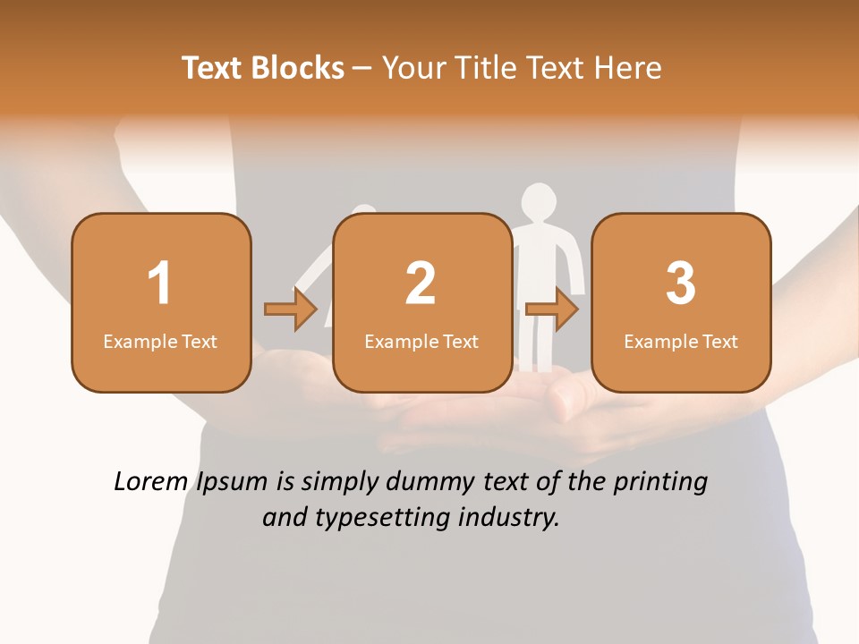 A Person Holding A Paper Family In Their Hands PowerPoint Template