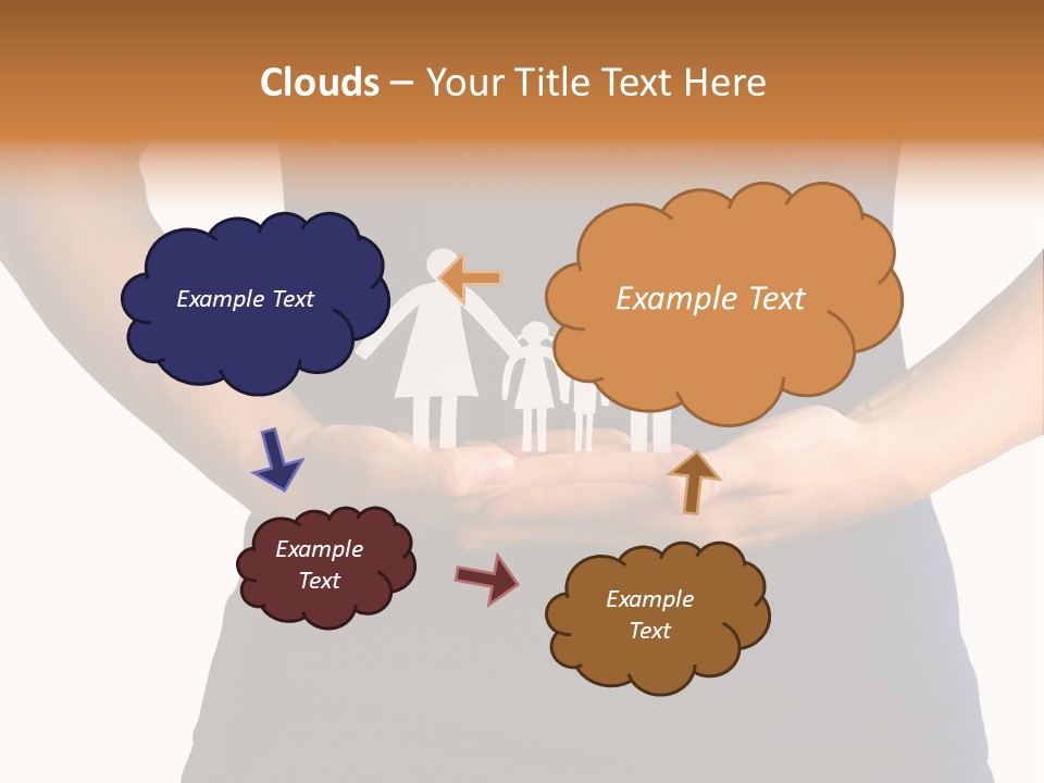 A Person Holding A Paper Family In Their Hands PowerPoint Template
