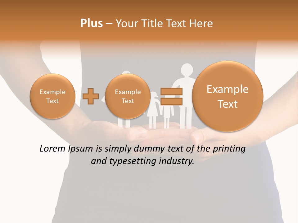 A Person Holding A Paper Family In Their Hands PowerPoint Template