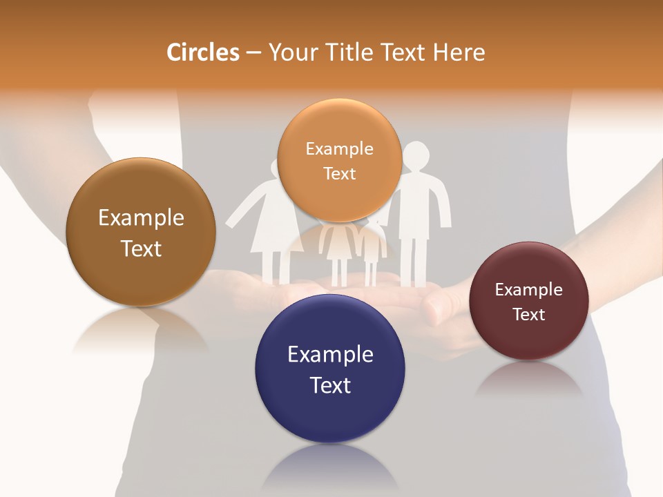 A Person Holding A Paper Family In Their Hands PowerPoint Template