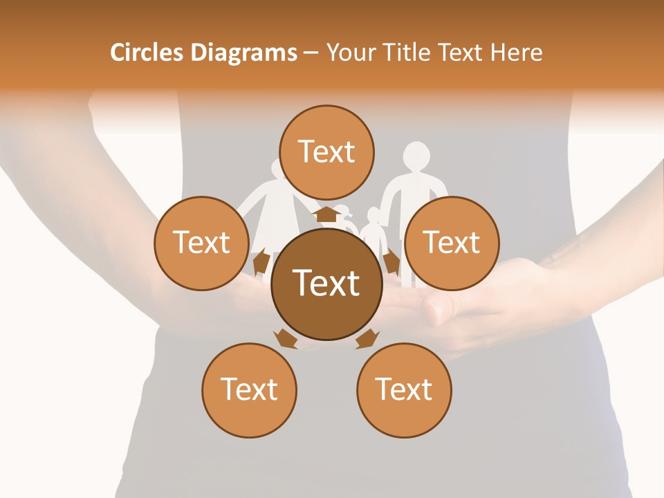 A Person Holding A Paper Family In Their Hands PowerPoint Template