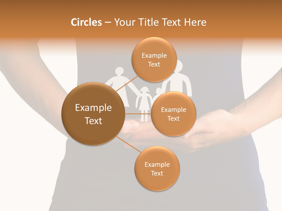 A Person Holding A Paper Family In Their Hands PowerPoint Template