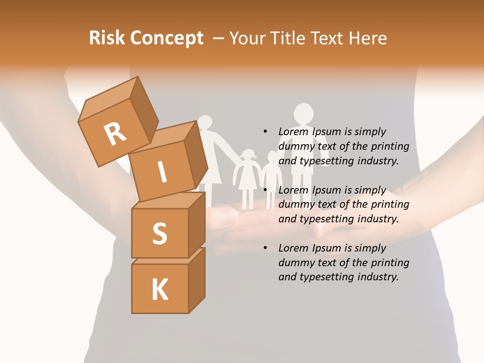 A Person Holding A Paper Family In Their Hands PowerPoint Template