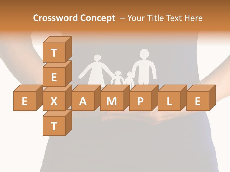 A Person Holding A Paper Family In Their Hands PowerPoint Template