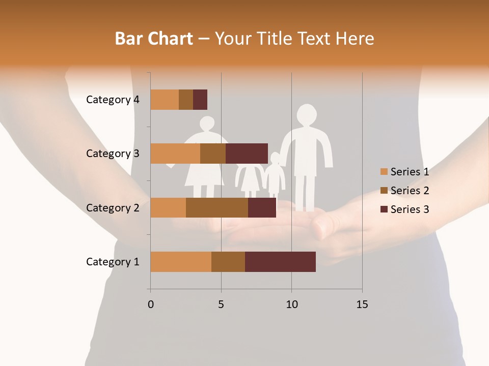 A Person Holding A Paper Family In Their Hands PowerPoint Template