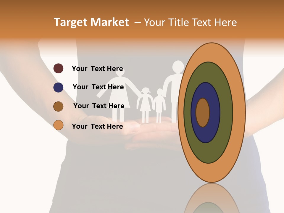 A Person Holding A Paper Family In Their Hands PowerPoint Template