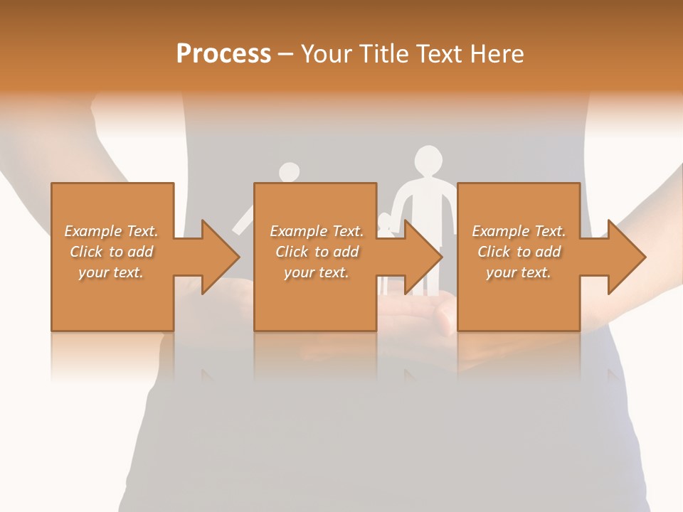 A Person Holding A Paper Family In Their Hands PowerPoint Template