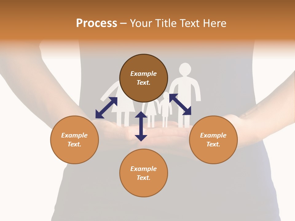 A Person Holding A Paper Family In Their Hands PowerPoint Template