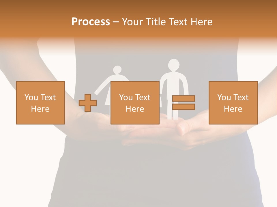 A Person Holding A Paper Family In Their Hands PowerPoint Template