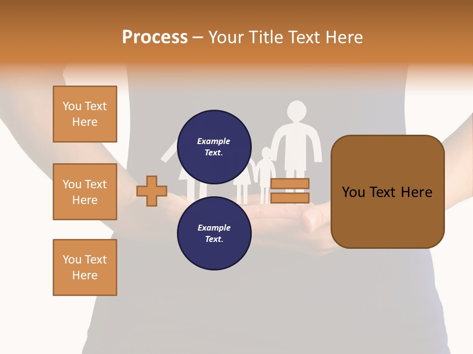 A Person Holding A Paper Family In Their Hands PowerPoint Template