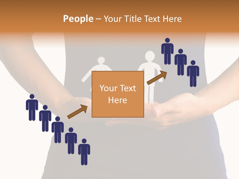 A Person Holding A Paper Family In Their Hands PowerPoint Template
