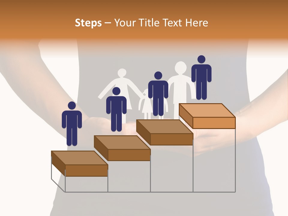 A Person Holding A Paper Family In Their Hands PowerPoint Template