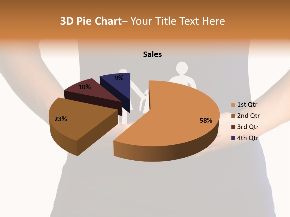 A Person Holding A Paper Family In Their Hands PowerPoint Template