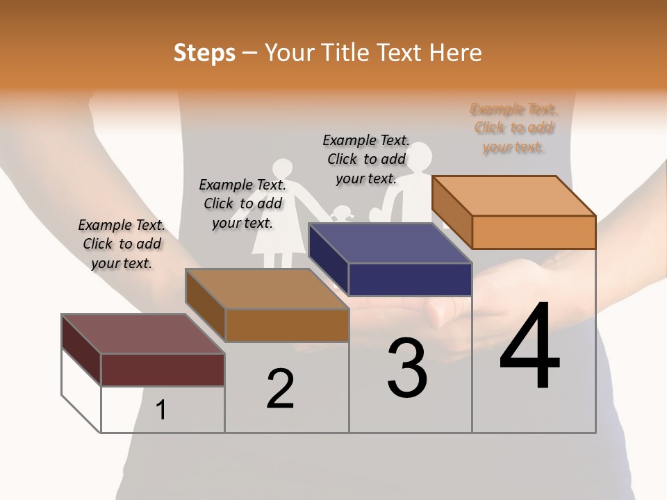 A Person Holding A Paper Family In Their Hands PowerPoint Template