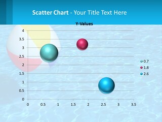 A Colorful Beach Ball Floating In A Pool Of Water PowerPoint Template