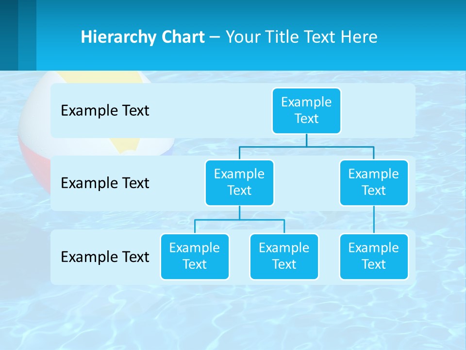 A Colorful Beach Ball Floating In A Pool Of Water PowerPoint Template