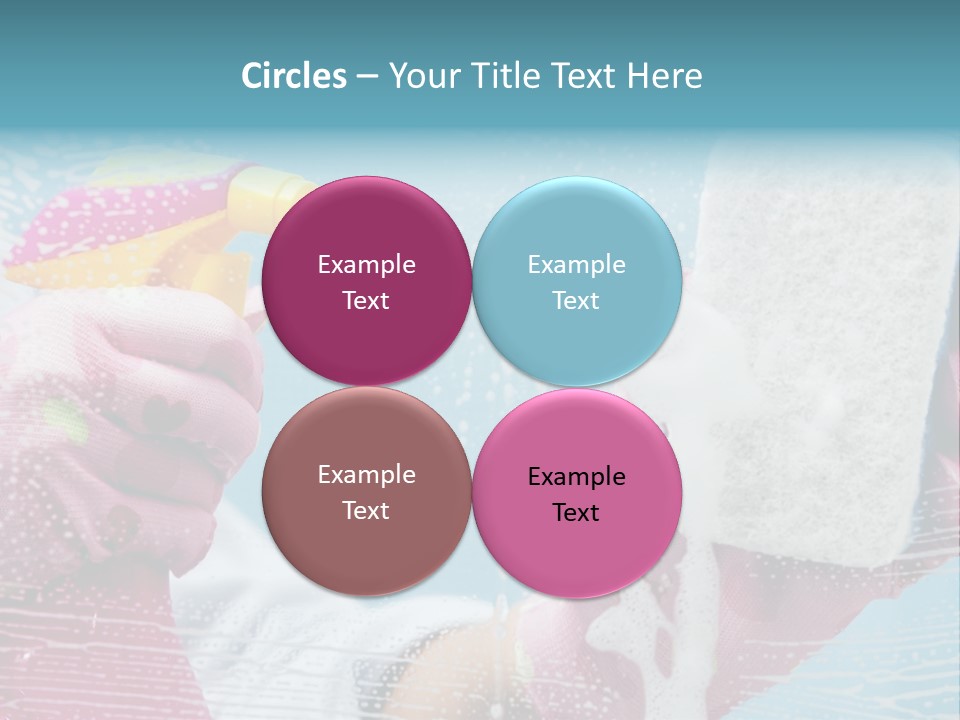 A Person Spraying Soap On Their Hands With A Spray Bottle PowerPoint Template