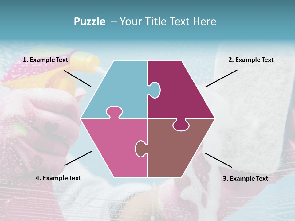 A Person Spraying Soap On Their Hands With A Spray Bottle PowerPoint Template