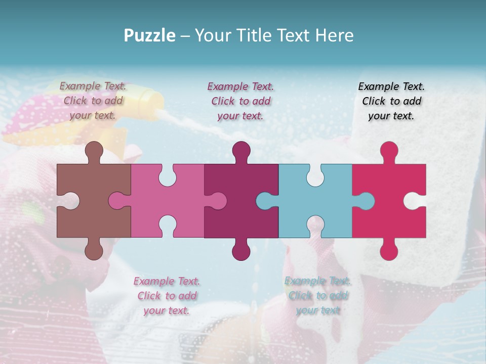 A Person Spraying Soap On Their Hands With A Spray Bottle PowerPoint Template