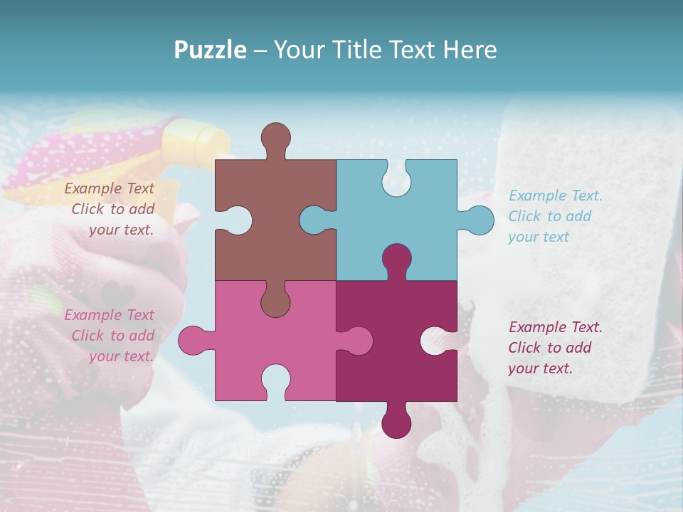 A Person Spraying Soap On Their Hands With A Spray Bottle PowerPoint Template