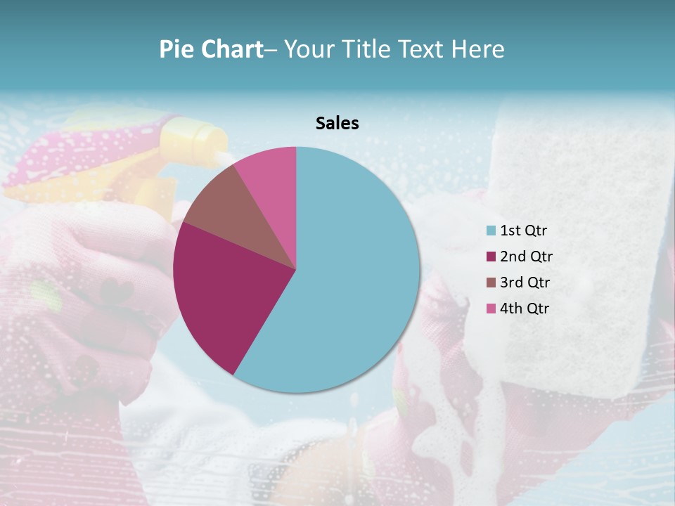 A Person Spraying Soap On Their Hands With A Spray Bottle PowerPoint Template
