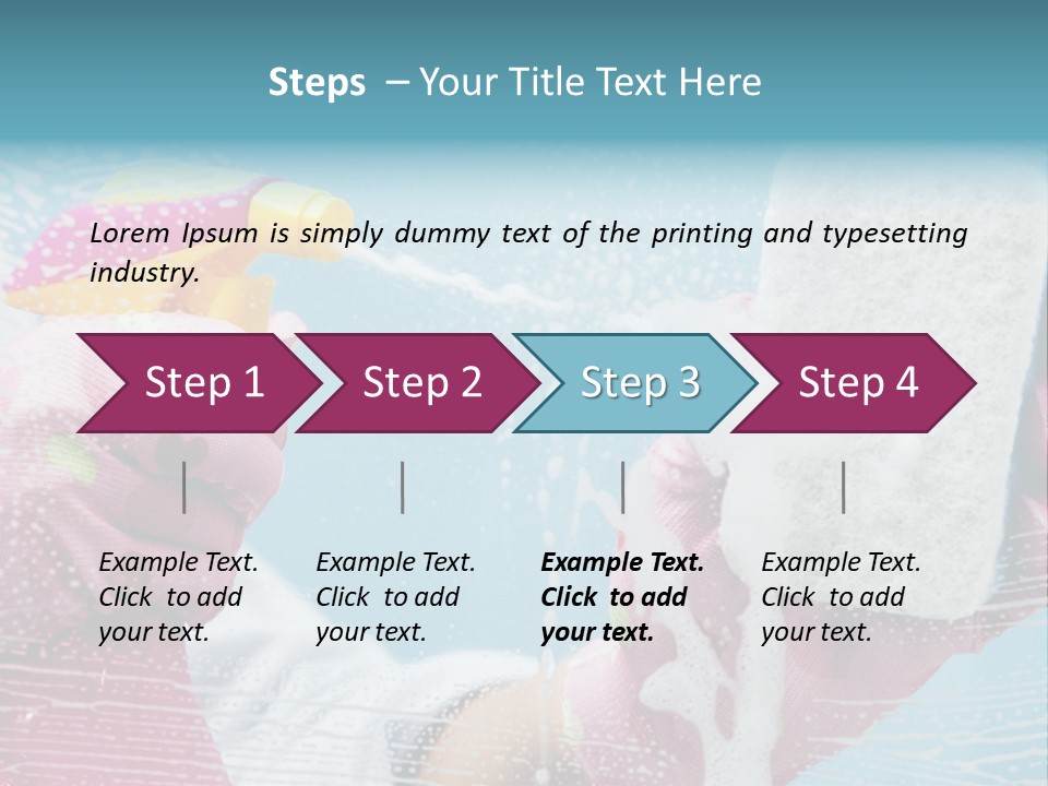 A Person Spraying Soap On Their Hands With A Spray Bottle PowerPoint Template