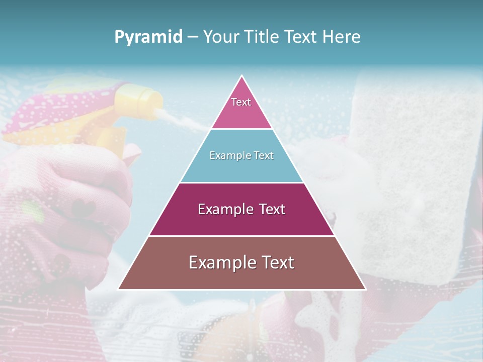 A Person Spraying Soap On Their Hands With A Spray Bottle PowerPoint Template