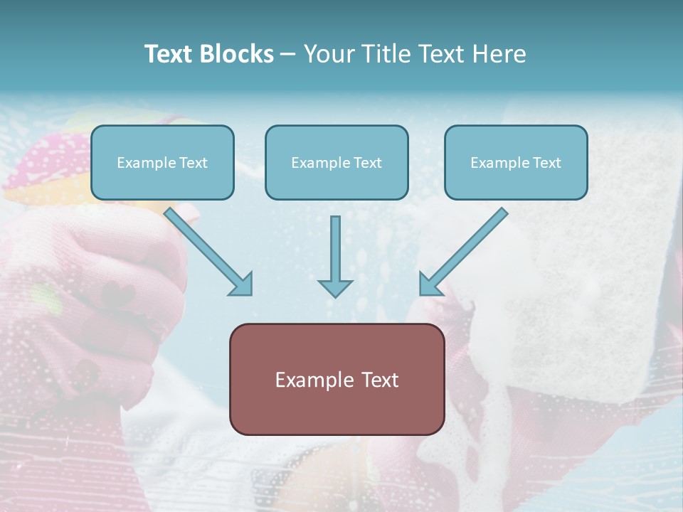 A Person Spraying Soap On Their Hands With A Spray Bottle PowerPoint Template