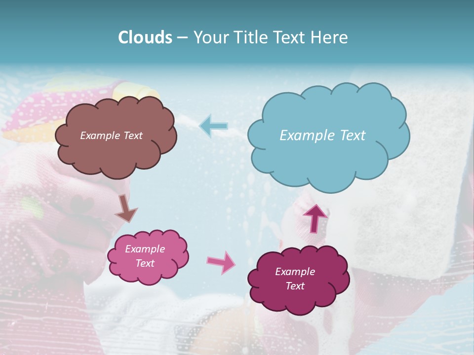 A Person Spraying Soap On Their Hands With A Spray Bottle PowerPoint Template