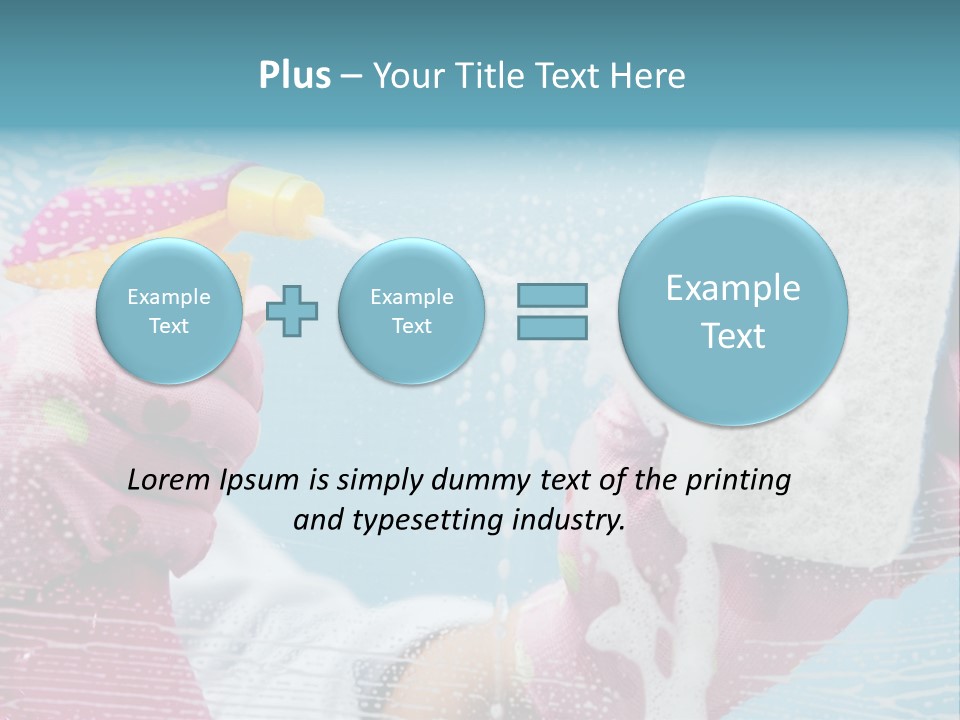 A Person Spraying Soap On Their Hands With A Spray Bottle PowerPoint Template