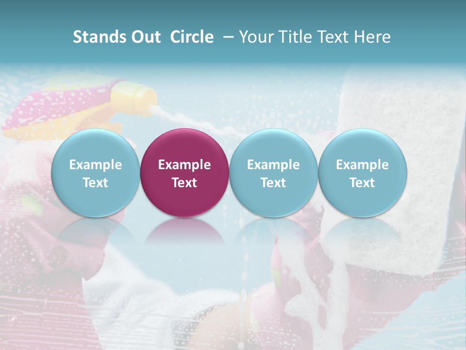 A Person Spraying Soap On Their Hands With A Spray Bottle PowerPoint Template