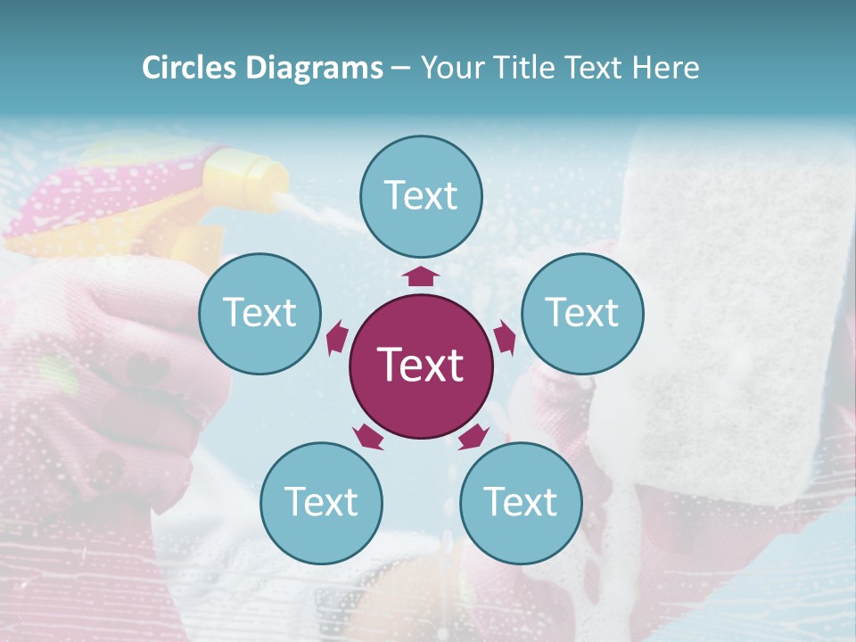 A Person Spraying Soap On Their Hands With A Spray Bottle PowerPoint Template