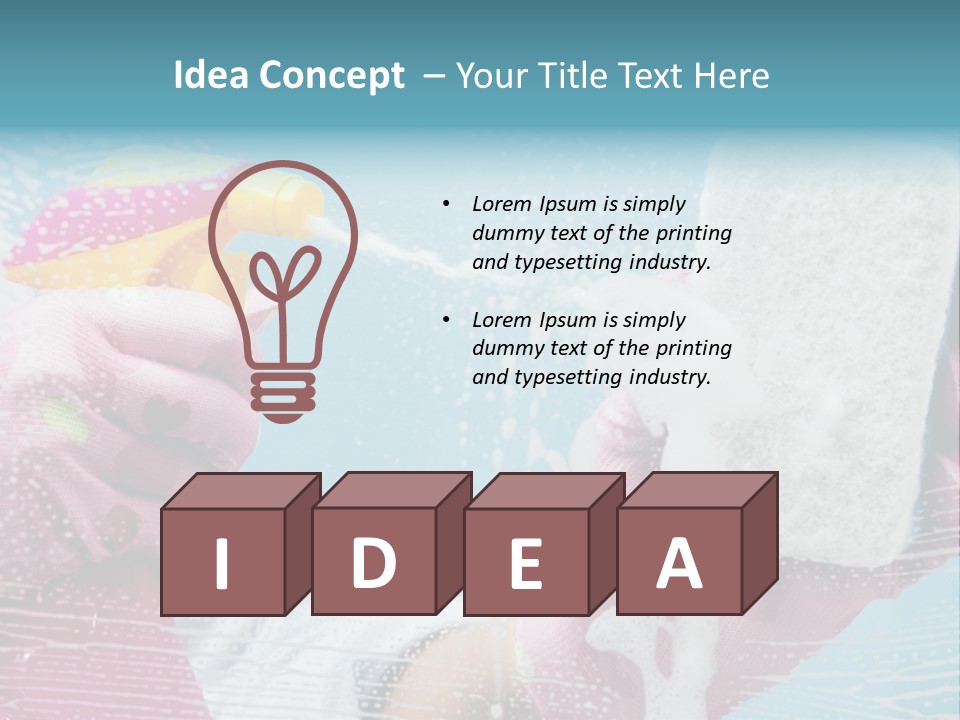 A Person Spraying Soap On Their Hands With A Spray Bottle PowerPoint Template