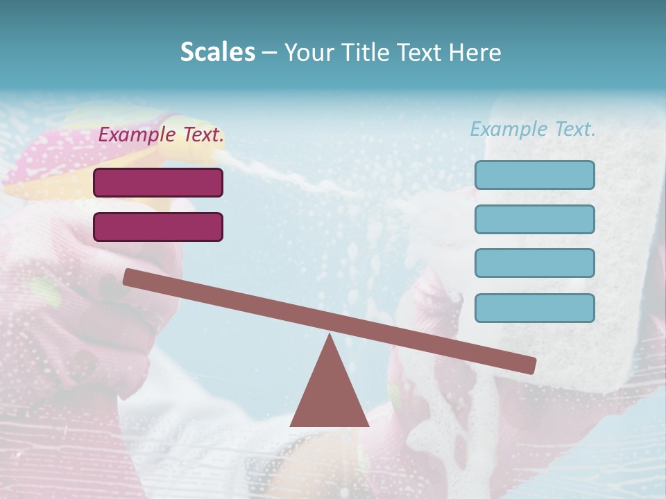 A Person Spraying Soap On Their Hands With A Spray Bottle PowerPoint Template
