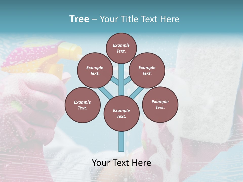 A Person Spraying Soap On Their Hands With A Spray Bottle PowerPoint Template
